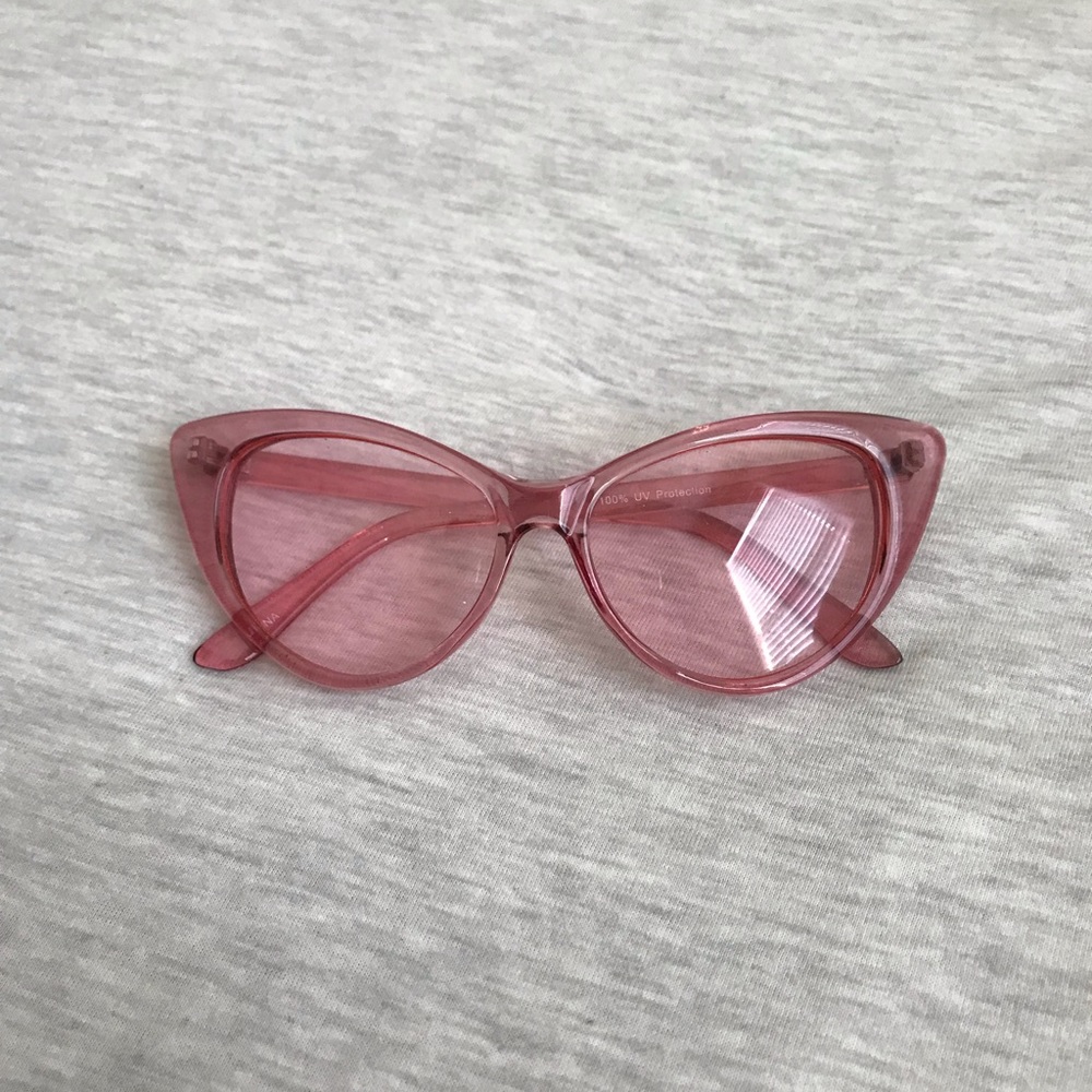 iHeart Raves Pink Cat Eye Sunglasses